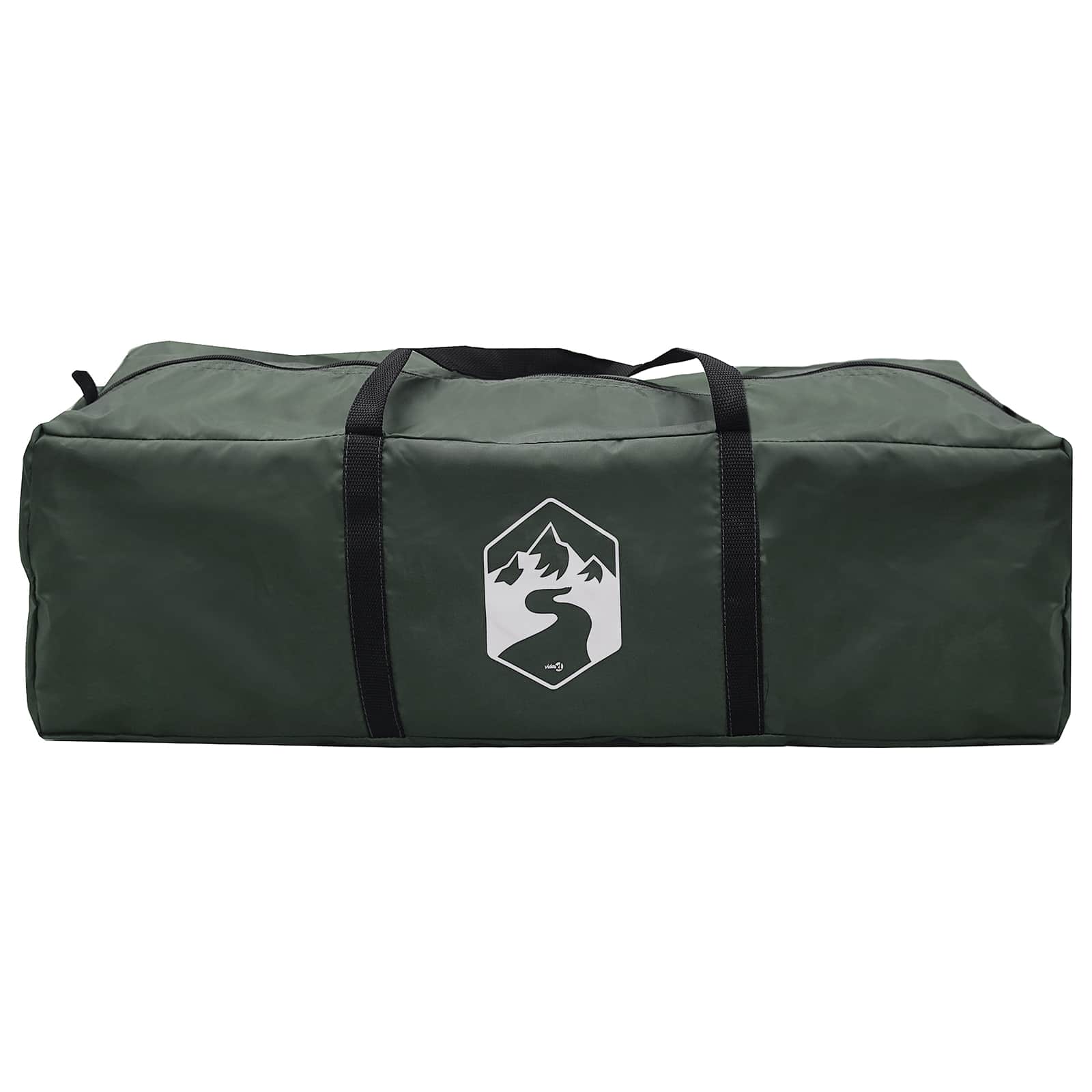 Hütten-Zelt mit Dach Olivegrün 210 x 210 x 138 cm Polyester
