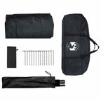 Hütten-Zelt mit Dach Weiß Blackout 300 x 210 x 156 cm Polyester