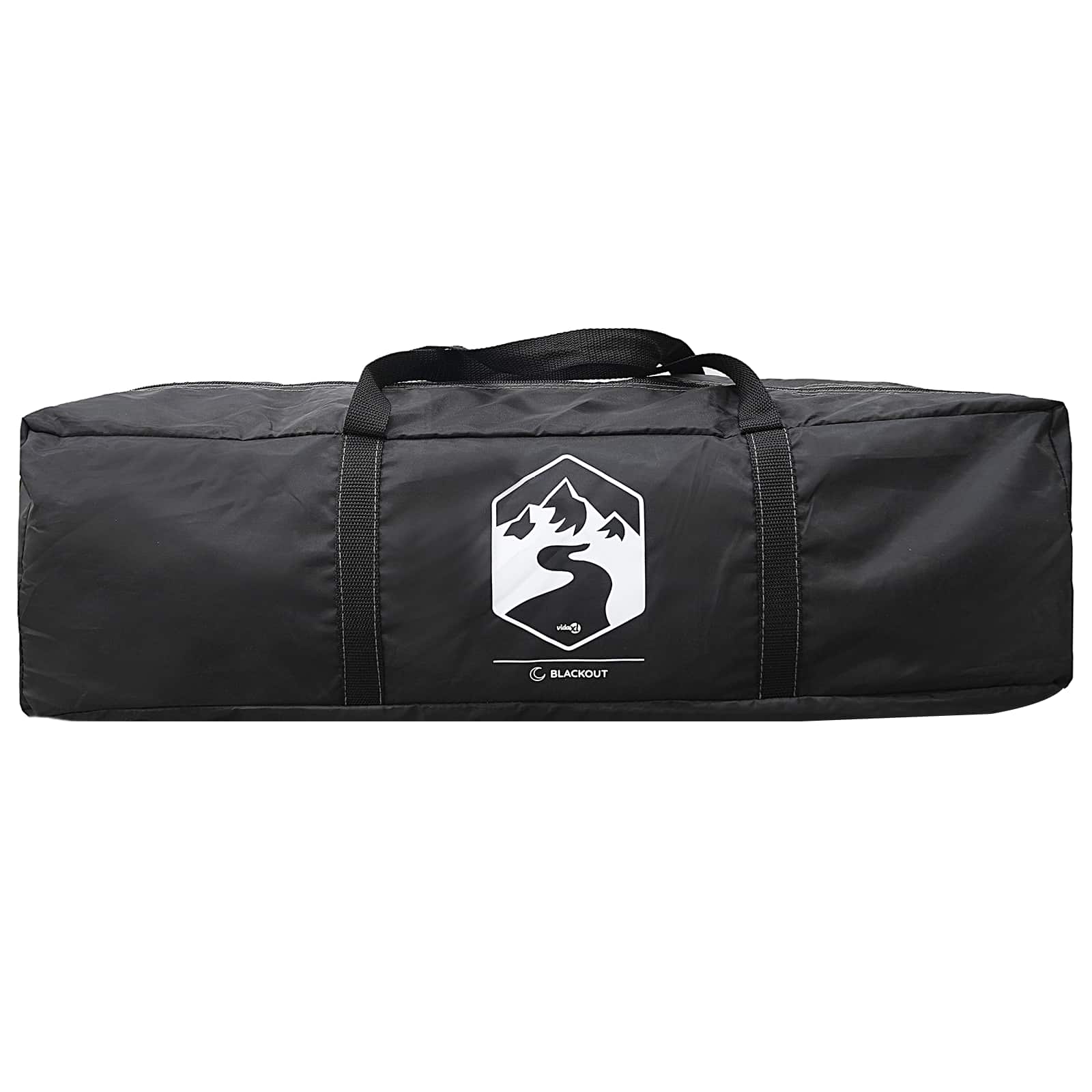 Hütten-Zelt mit Dach Weiß Blackout 400 x 210 x 180 cm Polyester