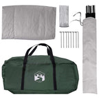Autozelt Olivegrün 239 x 210 x 210 cm Polyester und Stahl