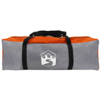 Autozelt Grau und Orange 200 x 170 x 170 cm Polyester und Stahl