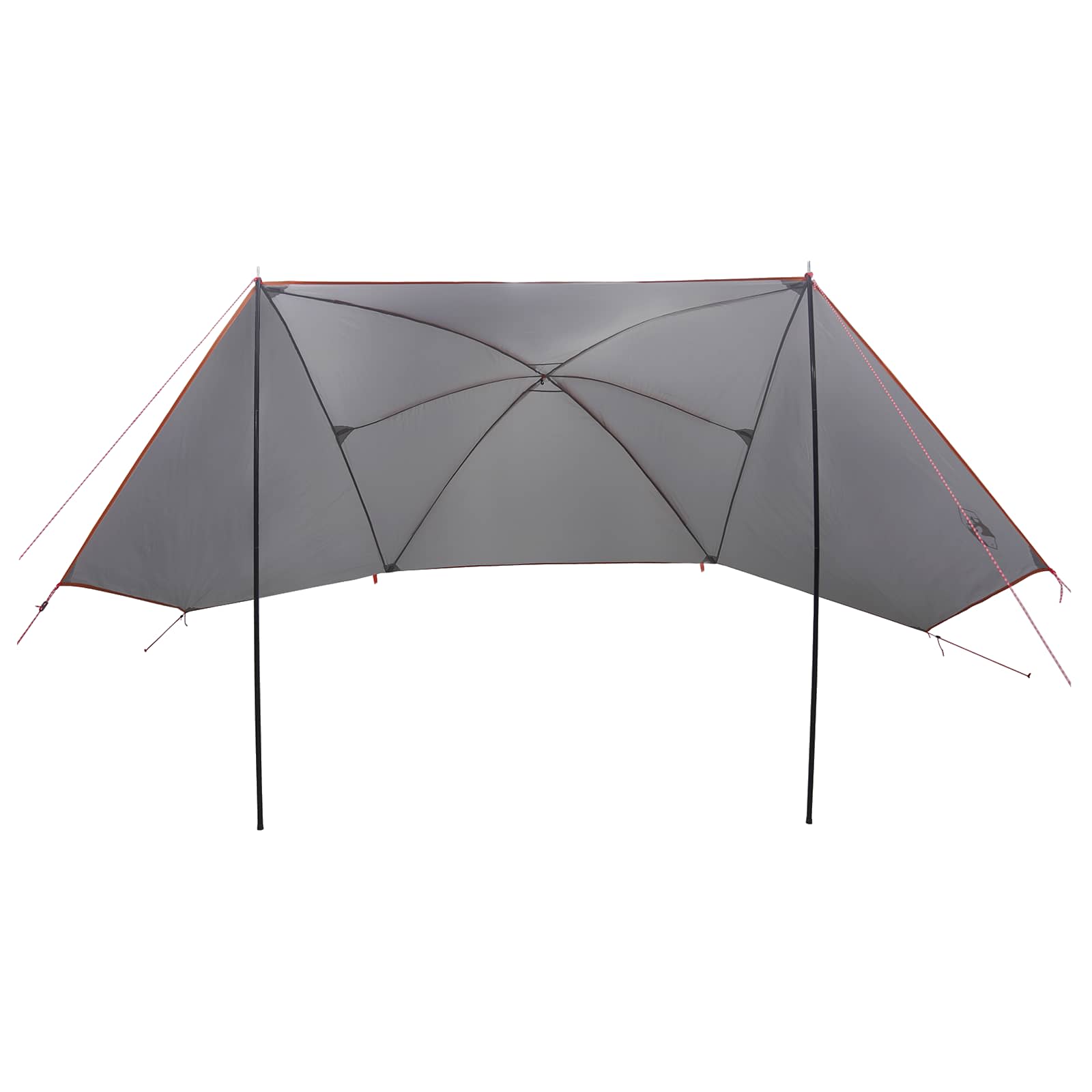 Autozelt Grau und Orange 308 x 215 x 220 cm Polyester und Stahl
