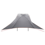 Autozelt Grau und Orange 350 x 250 cm Polyester und Stahl
