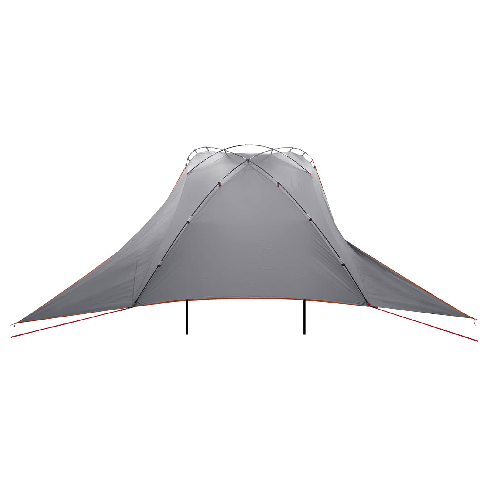 Autozelt Grau und Orange 350 x 250 cm Polyester und Stahl