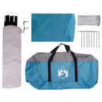 Fahrzeugmarkise Blau 518 x 580 x 215 cm Polyester und Stahl