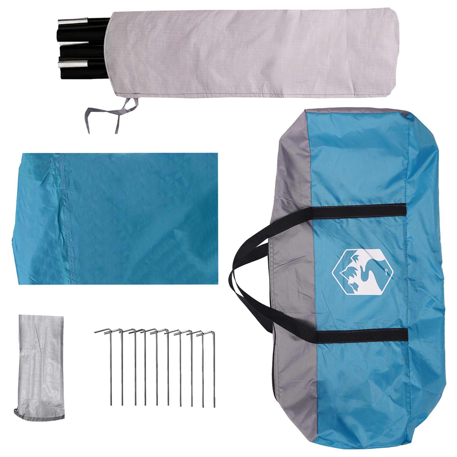 Heck-Awnings wasserfest Blau 405 x 280 x 220 cm