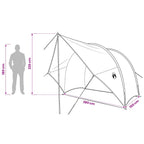 Heck-Awnings wasserfest Olivegrün 405 x 280 x 220 cm