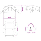 Camping Tarp Wasserfest Blau 550 x 400 x 230 cm