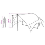 Camping Tarp Wasserfest Olivegrün 550 x 400 x 230 cm
