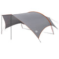 Camping Tarp Wasserfest Grau und Orange 695 x 580 x 200 cm