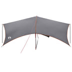 Camping Tarp Wasserfest Grau und Orange 695 x 580 x 200 cm