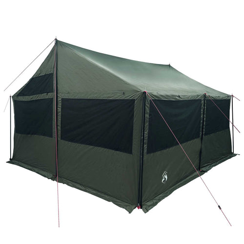 Familienzelt Armeegrün 450 x 400 x 265 cm Polyester und Stahl