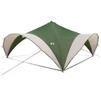 Party-Zelt mit Dach Grün 400 x 400 x 320 cm Polyester und Stahl