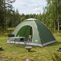 Campingzelt mit Dach mit Luftentlüftung Grün 335 x 275 x 180 cm