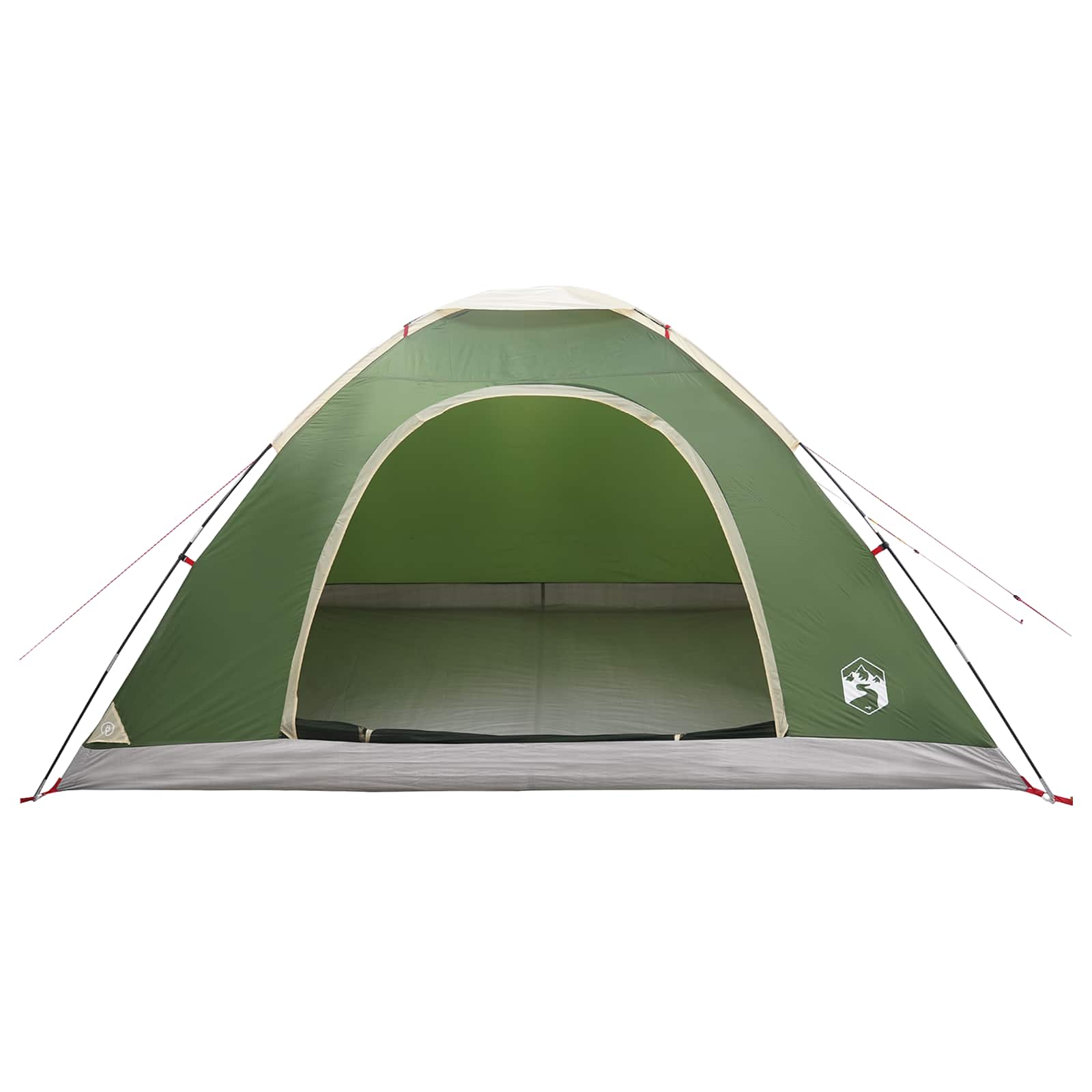 Campingzelt mit Dach mit Luftentlüftung Grün 335 x 275 x 180 cm