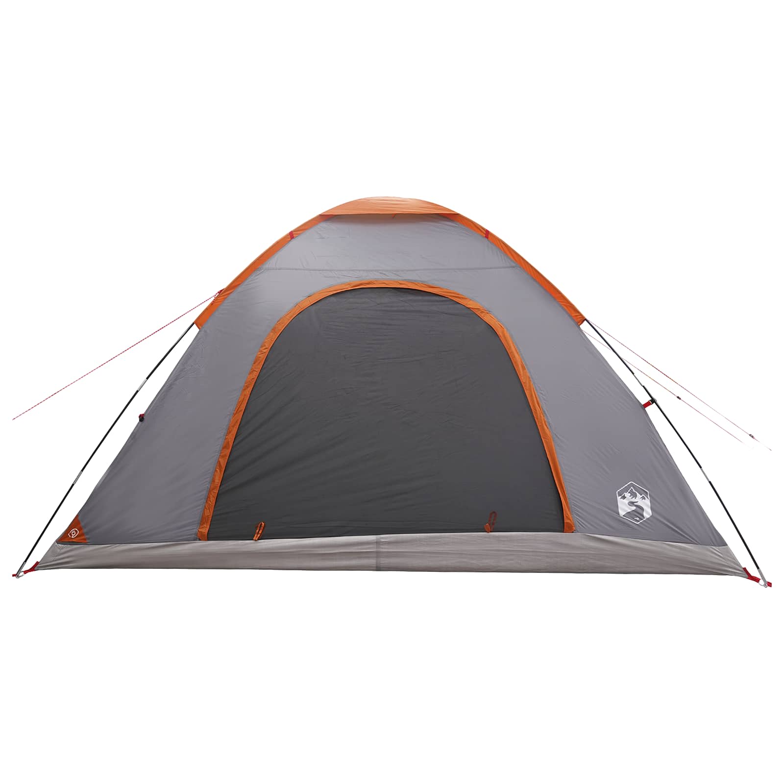 Campingzelt mit Dach Grau und Orange 335 x 275 x 180 cm