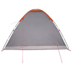 Campingzelt mit Dach Grau und Orange 335 x 275 x 180 cm