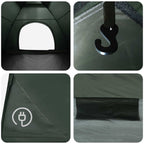 Campingzelt mit Dach Olivegrün 335 x 275 x 180 cm
