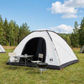 Campingzelt mit Dach Weiß Blackout 335 x 275 x 180 cm