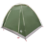Campingzelt mit Dach Grün 2-Personen Polyester und Stahl