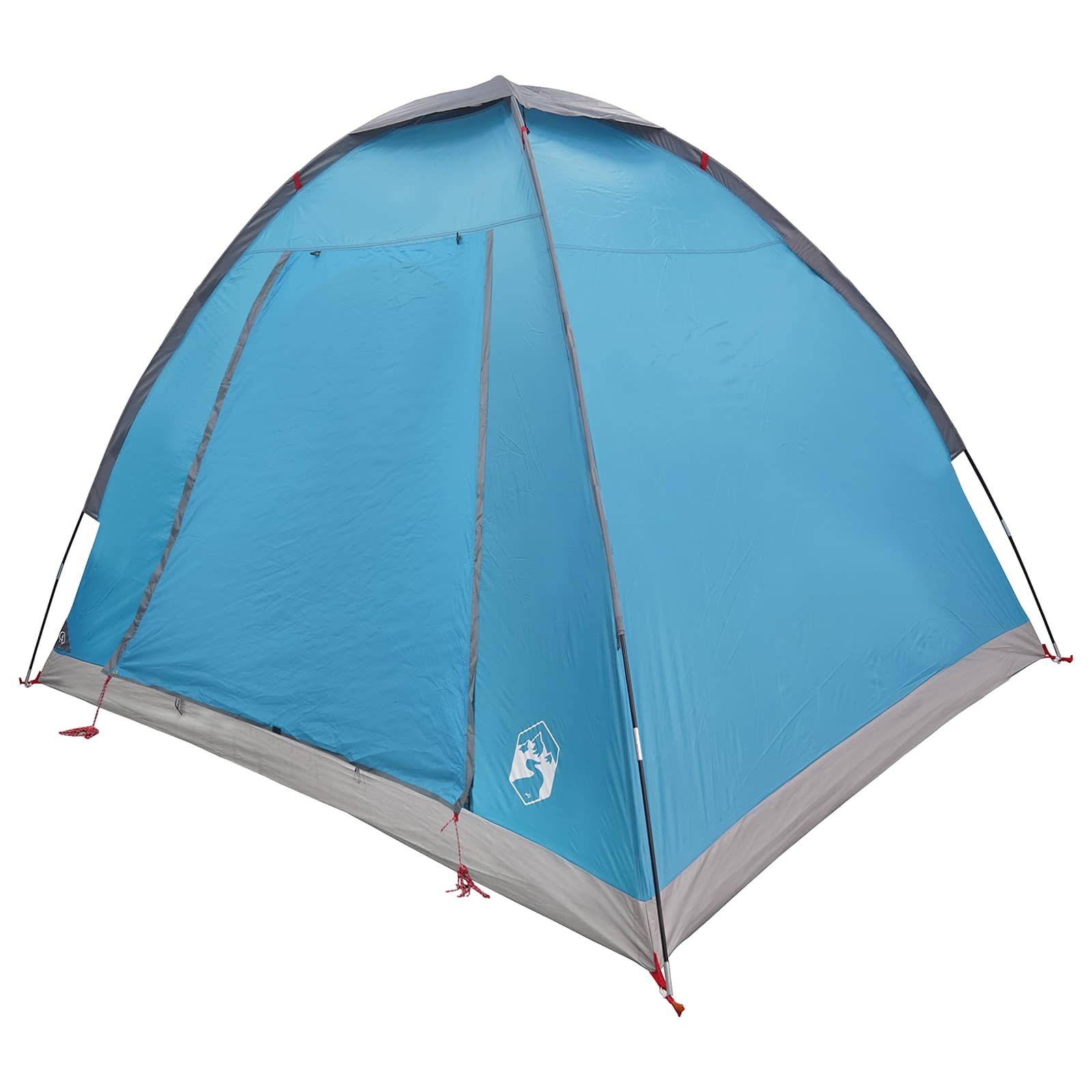 Campingzelt mit Dach Blau 2-Personen Polyester und Stahl