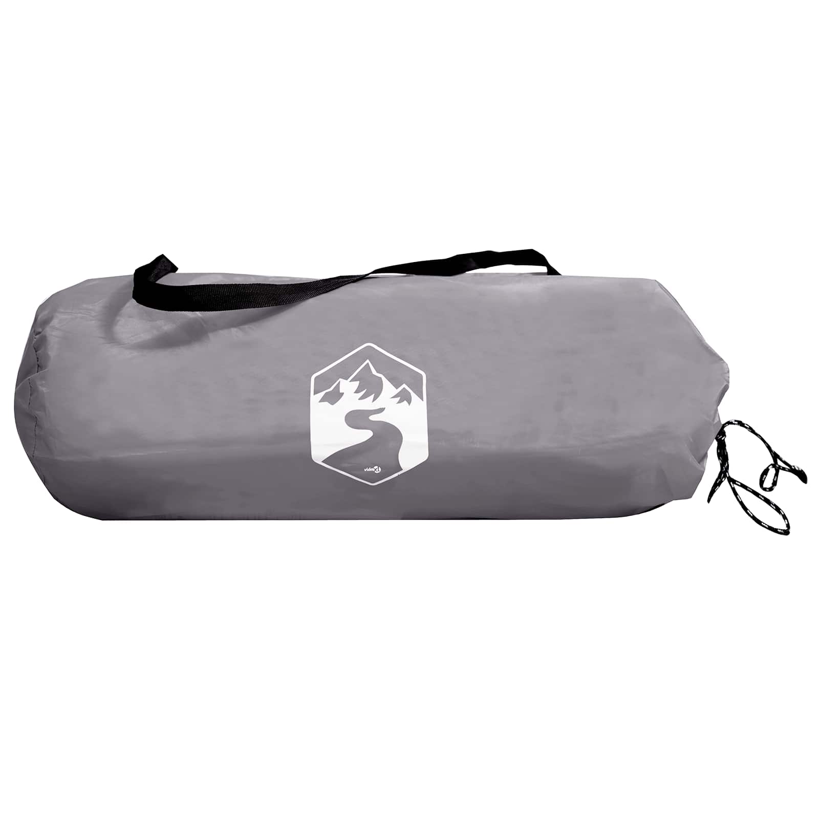 Campingzelt Grau und Orange 2-Personen Polyester und Stahl