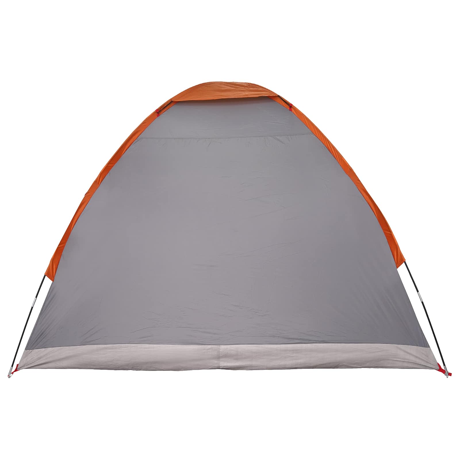 Campingzelt Grau und Orange 2-Personen Polyester und Stahl