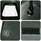 Campingzelt Olivegrün 190 x 140 x 105 cm Polyester und Stahl