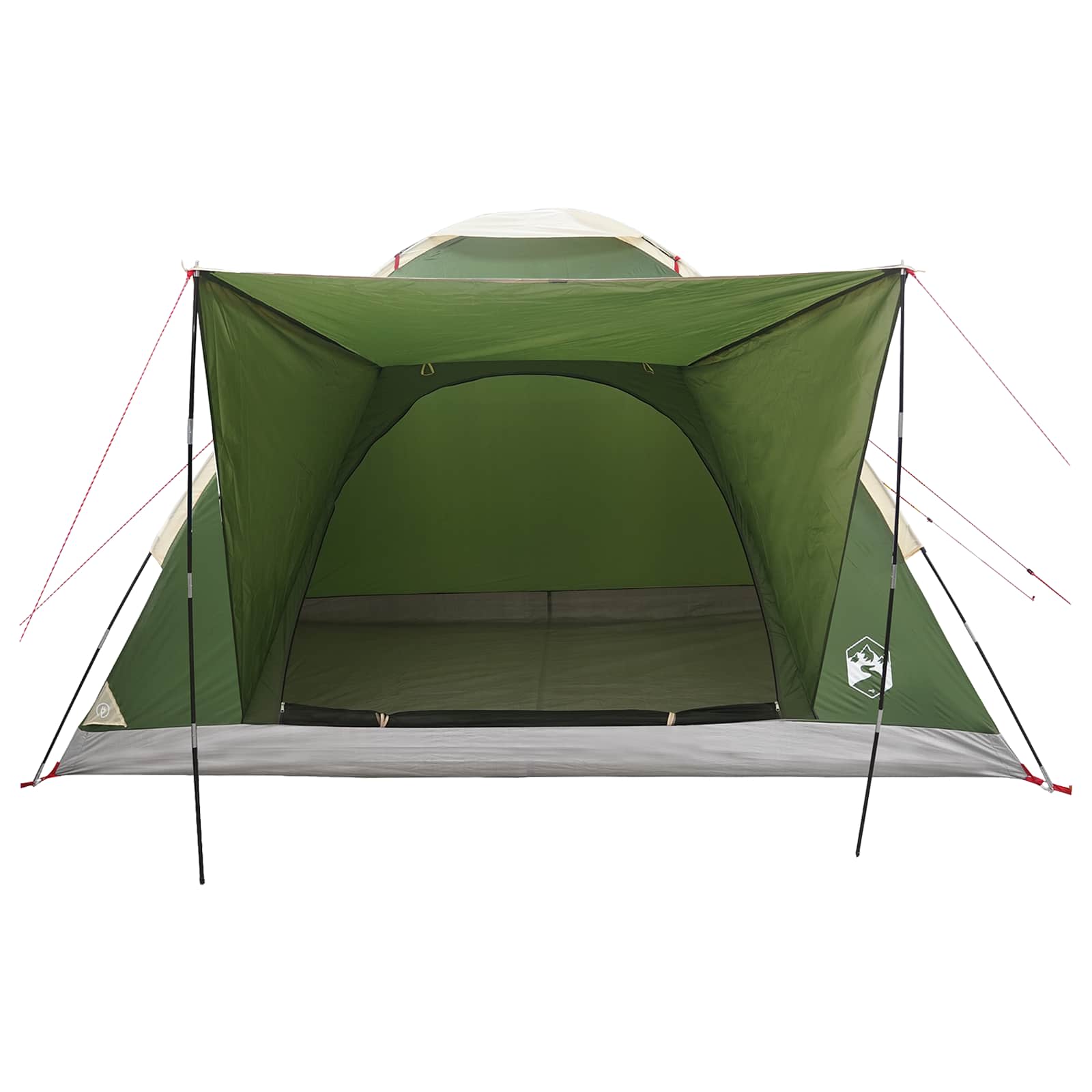 Campingzelt mit Dach Grün 4-Personen Polyester und Stahl
