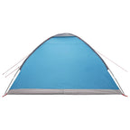 Campingzelt mit Dach Blau 4-Personen Polyester und Stahl