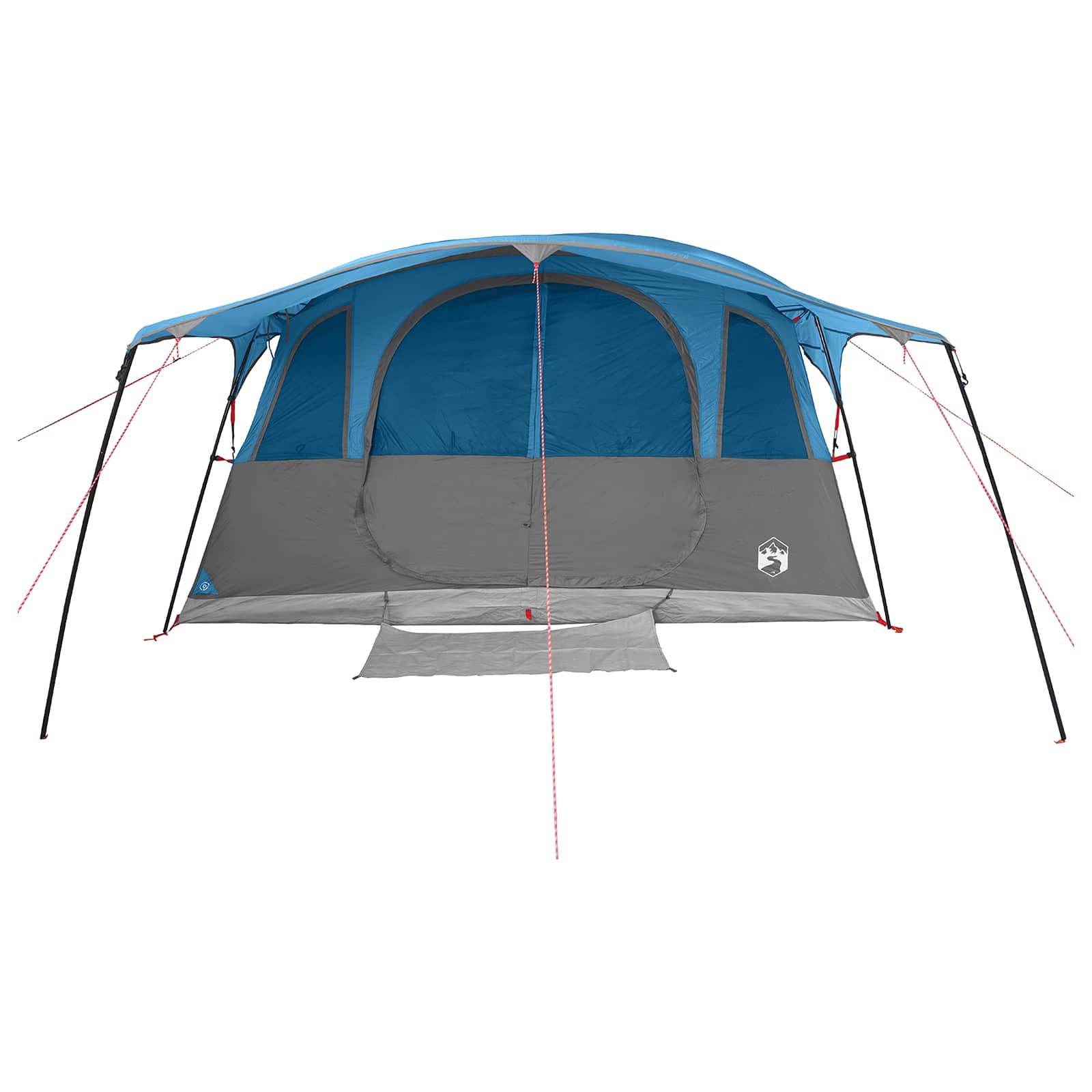 Tunnelzelt mit Dach Blau 366 x 244 x 198 cm Polyester und Stahl