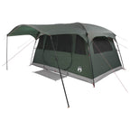 Tunnelzelt Olivegrün 366 x 244 x 198 cm Polyester und Stahl