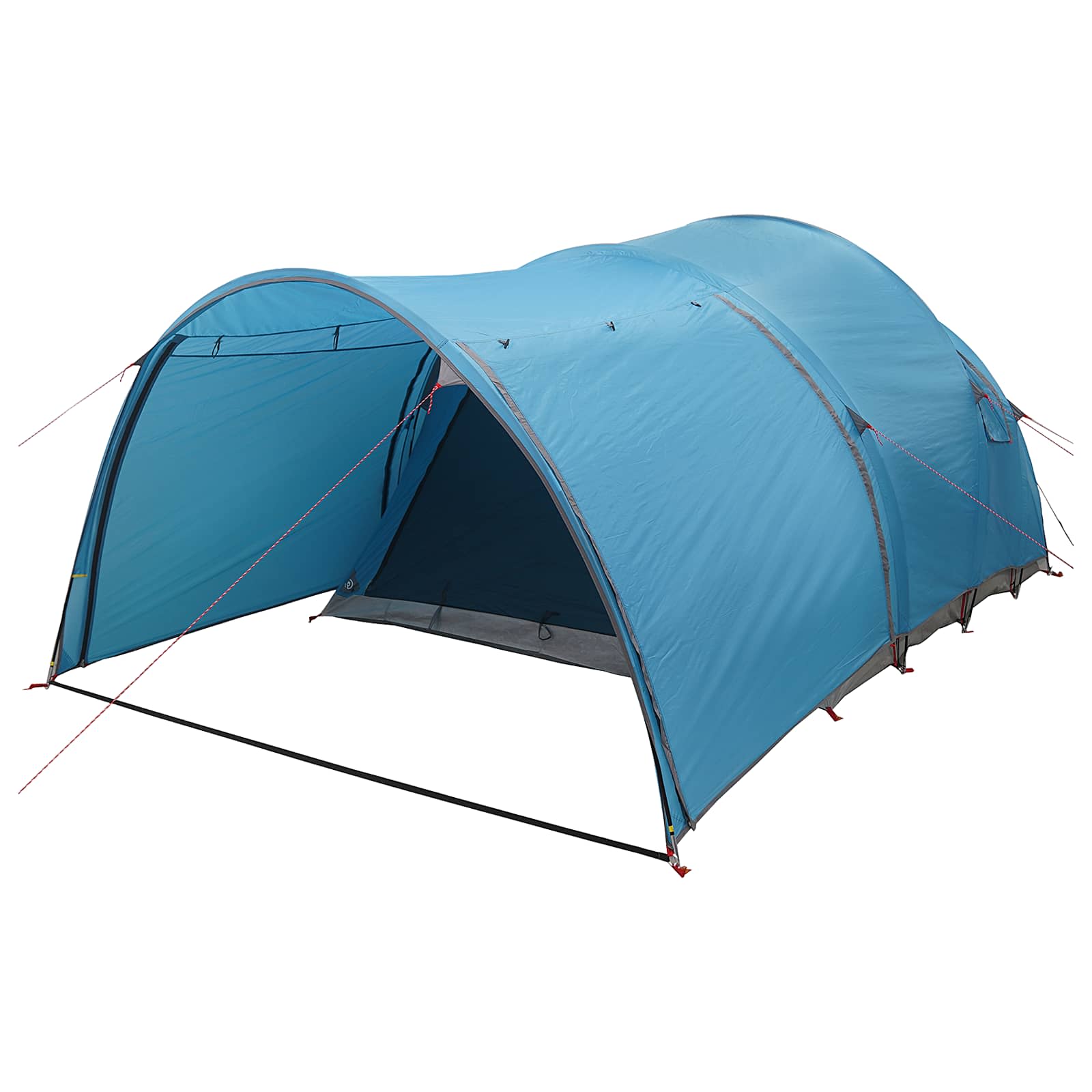 Tunnelzelt mit Dach Blau 370 x 275 x 210 cm Polyester und Stahl