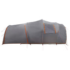 Tunnelzelt mit Dach Grau und Orange 370 x 275 x 210 cm