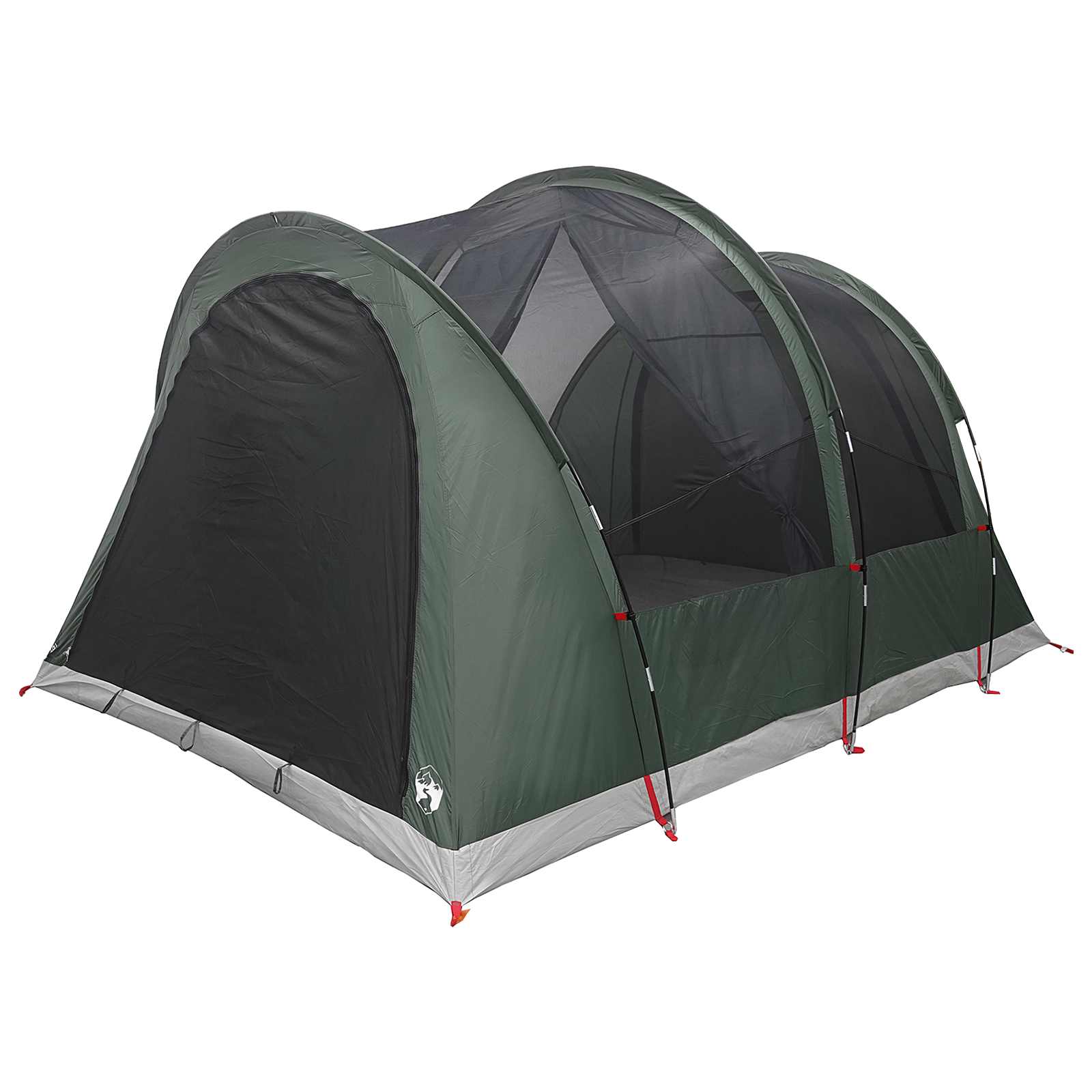 Tunnelzelt Olivegrün 370 x 275 x 210 cm Polyester und Stahl