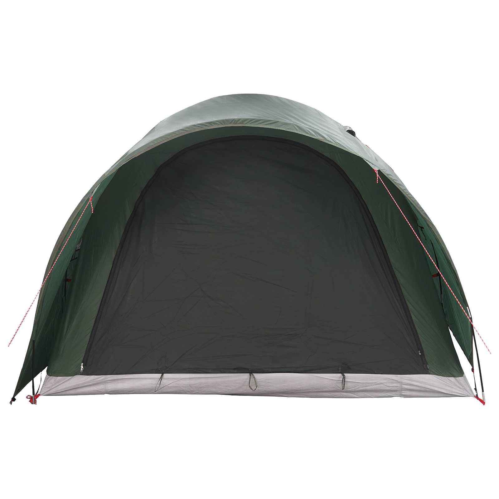 Tunnelzelt Olivegrün 370 x 275 x 210 cm Polyester und Stahl