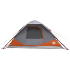 Sofort Zelt mit Dach Grau und Orange 305 x 215 x 140 cm