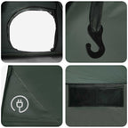 Sofort Zelt Olivegrün 305 x 215 x 140 cm Polyester und Stahl