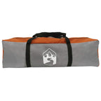 Sofort Zelt mit Dach Grau und Orange 305 x 275 x 190 cm