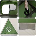 Sofort Zelt Grün 365 x 380 x 200 cm Polyester und Stahl