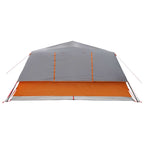 Sofort Zelt mit Dach Grau und Orange 365 x 280 x 200 cm