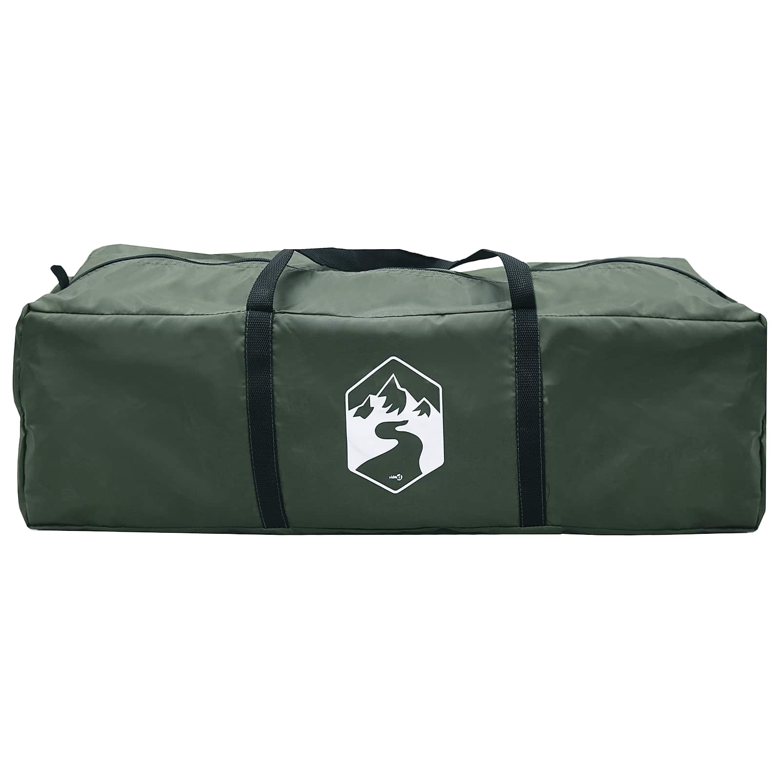 Tipi Zelt Olivegrün 700 x 700 x 395 cm Polyester und Stahl