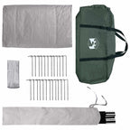 Tipi Zelt Olivegrün 700 x 700 x 395 cm Polyester und Stahl