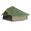 Tipi Zelt mit Dach Grün 800 x 800 x 430 cm Polyester und Stahl
