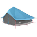 Tipi Zelt mit Dach Blau 800 x 800 x 430 cm Polyester und Stahl