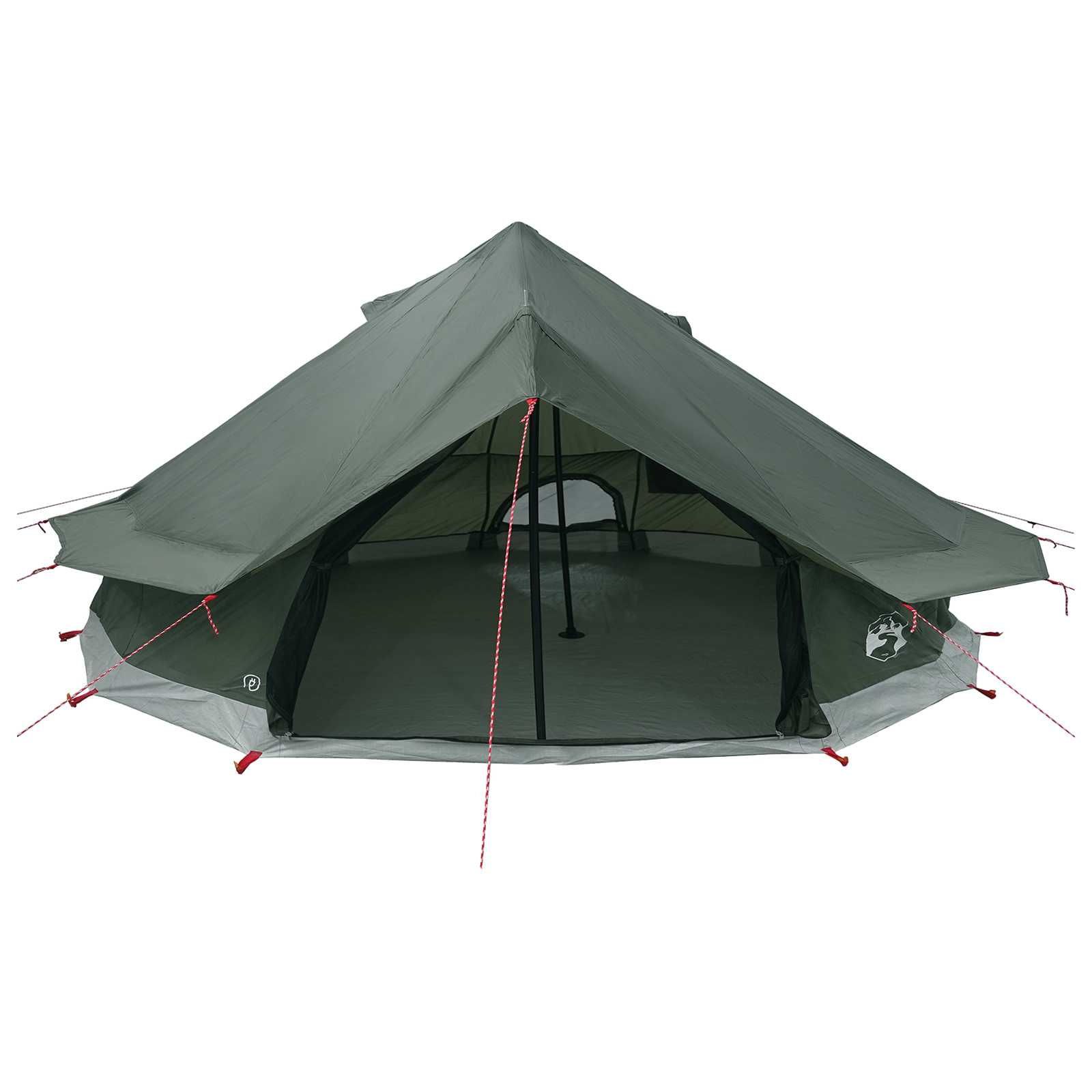 Tipi Zelt Olivegrün 800 x 800 x 430 cm Polyester und Stahl
