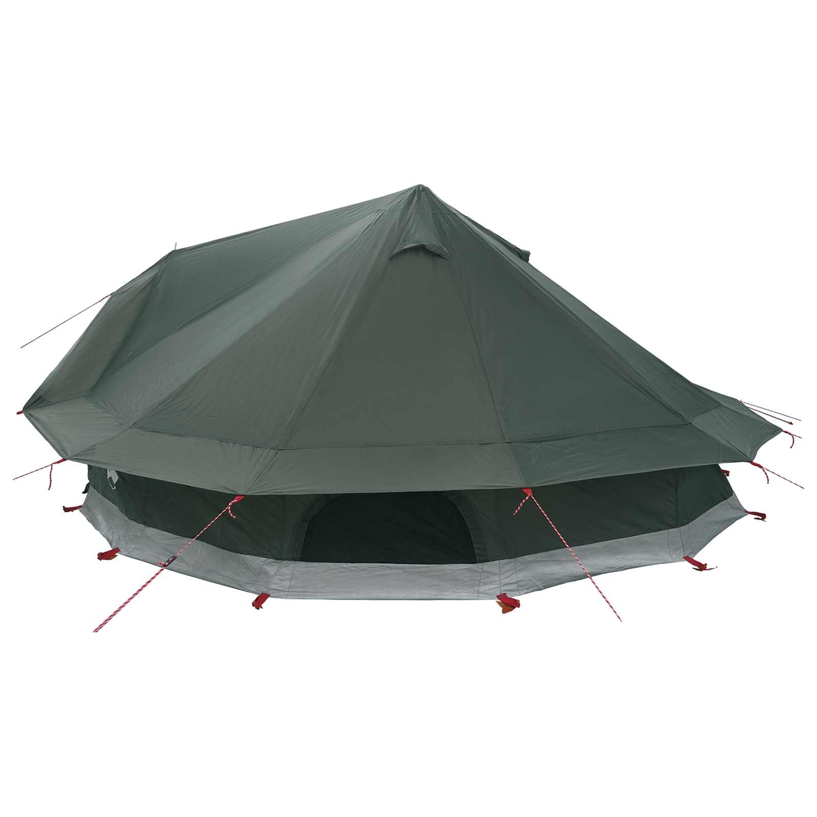 Tipi Zelt Olivegrün 800 x 800 x 430 cm Polyester und Stahl