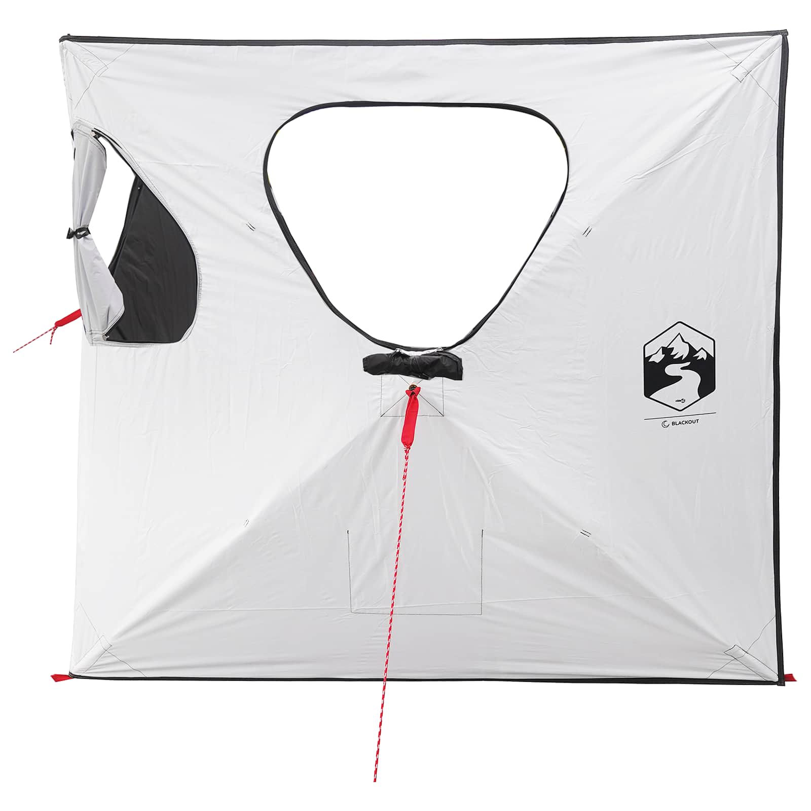 Huntingzelt mit Dach Weiß Blackout 145 x 145 x 150 cm
