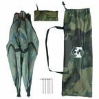 Huntingzelt Tarnung 145 x 145 x 150 cm Polyester und Stahl