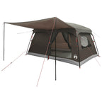 Familienzelt Braun Grau 420 x 305 x 200 cm Polyester und Stahl